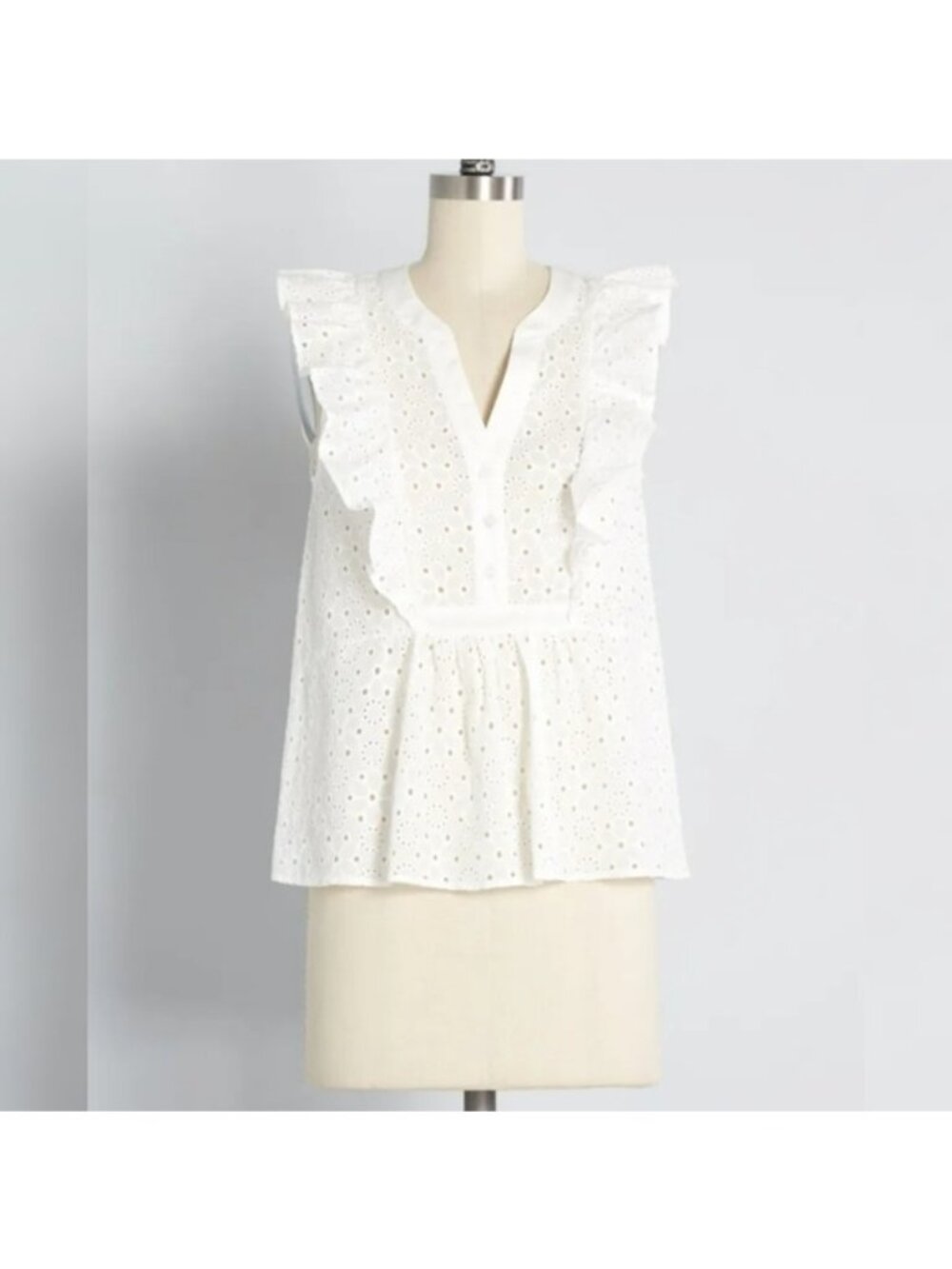 Modcloth Rodeo Doll Eyelet Embroidered Blousen Plus Size 3X